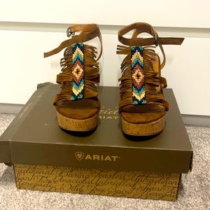 Ariat Unbridled Lolita Wedge Beaded Sandal